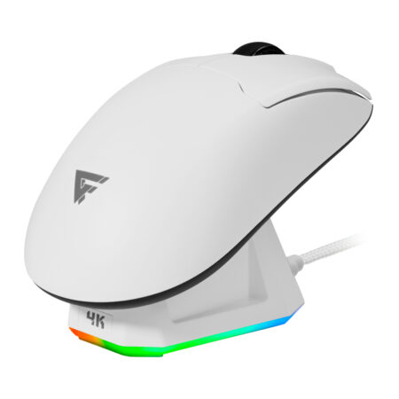 Mouse Game Factor Mow800-Wh Mouse Gamer Inalámbrico 4K –