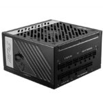 FUENTE DE PODER 1000W MSI MPG A1000G, 80 PLUS GOLD, 20+4 PIN ATX, 135MM, COLOR NEGRO