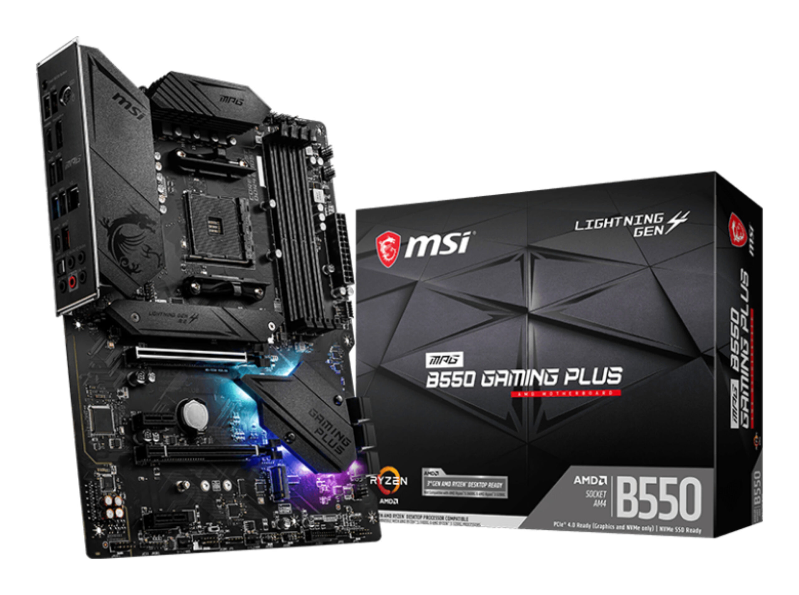 Mb Msi Mpg B550 Gaming Plus Socket Am4/ddr4/hdmi/usb 3.2/amd B550/128gb/atx