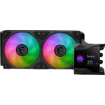 ENFRIAMIENTO LIQUIDO MSI MPG CORELIQUID D240 ARGB LIGHTING/2X120MM/2800RPM/LGA 1700,1851,AM5/COLOR NEGRO