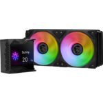ENFRIAMIENTO LIQUIDO MSI MPG CORELIQUID D240 ARGB LIGHTING/2X120MM/2800RPM/LGA 1700,1851,AM5/COLOR NEGRO