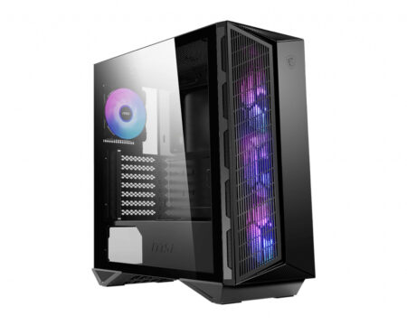 GABINETE MSI MPG GUNGNIR 111R BLACK/MID TOWER/3X VENTILADORES ARGB/CRISTAL TEMPLADO/SIN FUENTE