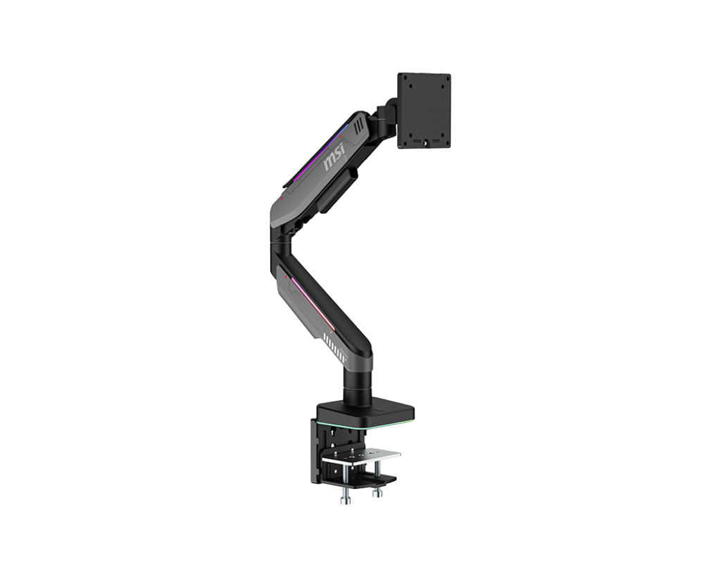 Soporte Para Monitor 17-49" Msi Mpg Mt201r Rgb, Hasta 20kg, Negro Mate/gris