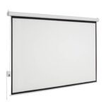 Pantalla De Proyección Eléctrica De Colgar Mse-154 - Multimedia Screen, 1.54X1.54M. 86 Pulgadas Diagonales. Incluye C.r. Inalámbrico Y Alámbrico