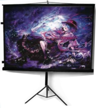 Pantalla De Proyección Multimedia Screens Mst-244, 136 Pulgadas, Tripié, Color Blanco