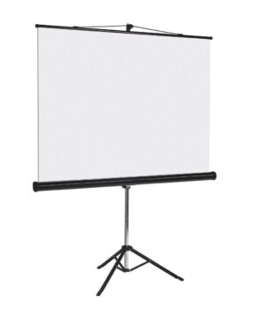 PANTALLA DE PROYECCION MULTIMEDIA SCREEN 137" DIAGONALES MST-246, 2.46X2.46M, TRIPIE, COLOR BLANCO MATE