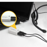 Cable Adaptador Divisor Diadema Macho A Hembra Blanco .