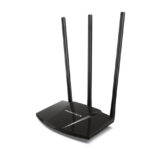 Router Inalámbrico N De Alta Potencia Mercusys Mw330Hp Single Band 300 Mbps Wi-Fi 4 Con 3 Antenas De 7 Dbi Y Botón Turbo - Negro