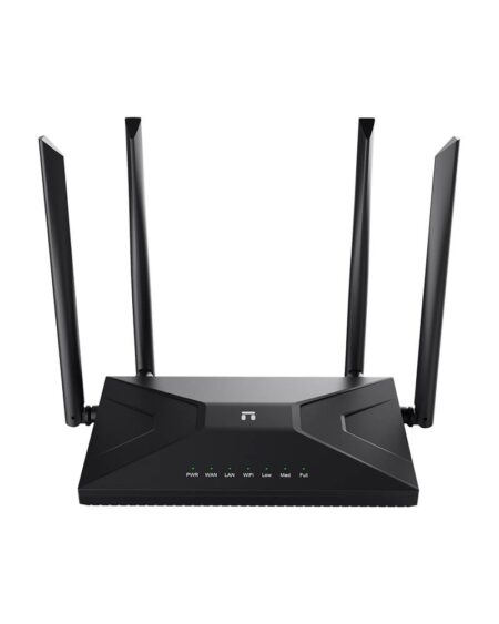 Router Inalambrico Netis Mw5360/2.4Ghz/Banda Unica/3 Puertos/300Mbps/Compatible Con Simcard 4G Lte/Multi-Ssid/4 Antenas De 5Dbi/Plug And Play/Color Negro