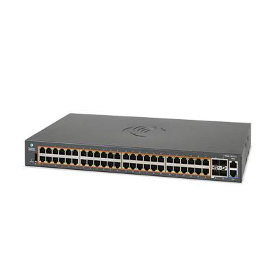 Switch PoE Cambium Cnmatrix Ex2052-P 802.3Af/At De 48 Puertos Gigabit Y 4 Sfp+ – Capa 3, 400W, Gestión En La Nube. Mxex2052Gxpa00.