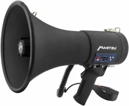 MEGAFONO RECARGABLE MITZU MEG-670BK 500M DE ALCANCE 40W PMPO CON MICRO SD