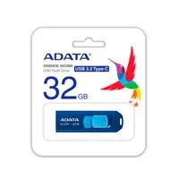 MEMORIA USB 32GB ADATA ACHO-UC300-32GRBK/GN UC300, USB 3.2, NEGRO/VERDE
