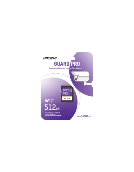Memoria Microsdxc 512Gb Hiksemi Hs-SD-P10/512G/Guardpro Especializada Para Videovigilancia