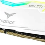 Memoria DDR4 16Gb 3200Mhz Teamgroup T-Force Delta Tf4D416G3200Hc16F01, Rgb, Color Blanco, Pc4 25600 1.35 V, Non-ECC, Cl16, Xmp