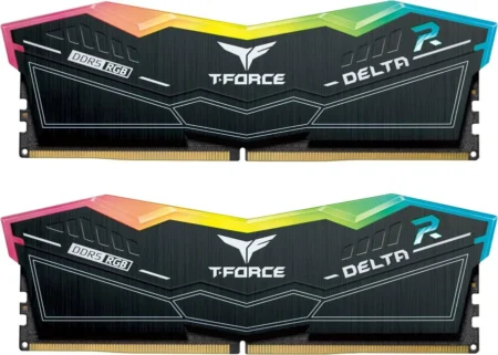 Memoria DDR5 32Gb 7800Mhz Teamgroup Delta Rgb Ff3D532G7800Hc38Ddc01 (2X16Gb), Negro, Non-ECC, Cl38, Xmp