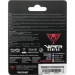 Memoria DDR4 16Gb 3200Mhz Patriot Viper Steel Pvs416G320C8S (1X16Gb), Negro, Cl18, Non-ECC, So-Dimm