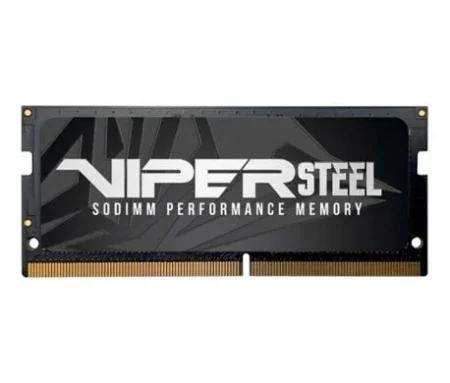 Memoria DDR4 16Gb 3200Mhz Patriot Viper Steel Pvs416G320C8S (1X16Gb), Negro, Cl18, Non-ECC, So-Dimm