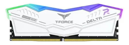 MEMORIA DDR5 32GB 7200MHZ TEAMGROUP T-FORCE DELTA RGB FF4D532G7200HC34ADC01 (2X16GB), BLANCO, NON-ECC, CL34