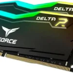 MEMORIA DDR4 16GB 3600MHZ TEAMGROUP DELTA RGB TF3D416G3600HC18JDC01 (2X8 GB), NEGRO, NON-ECC, CL18, XMP