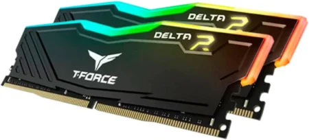 MEMORIA DDR4 16GB 3600MHZ TEAMGROUP DELTA RGB TF3D416G3600HC18JDC01 (2X8 GB), NEGRO, NON-ECC, CL18, XMP