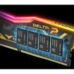 Memoria DDR4 32Gb 3200Mhz Teamgroup T-Force Delta Tf3D432G3200Hc16Fdc01 (2X16Gb), Rgb, Color Negro, No-ECC, Cl16, Xmp