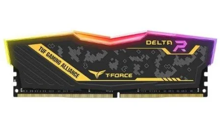 MEMORIA DDR4 32GB 3600MHZ TEAMGROUP T-FORCE DELTA RGB TF3D432G3600HC18J01, NEGRO, NON-ECC, CL18, XMP