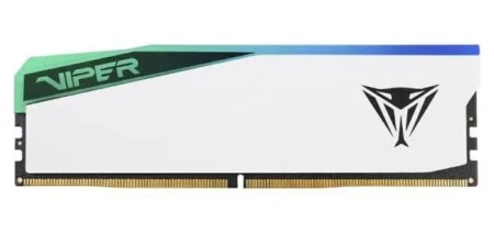 Memoria DDR5 16Gb 5600Mhz Patriot Viper Elite 5, Pver516G56C38W, Rgb, Non-ECC, Cl38, Color Blanco