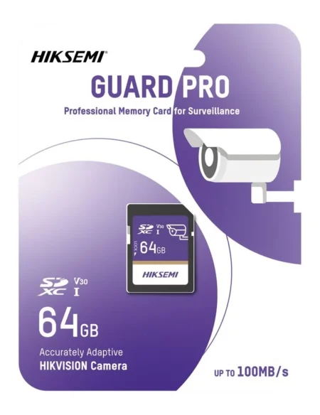 Memoria Sdxc 64Gb Hiksemi Hs-SD-P10/64G/Guardpro Clase 10/Especializada Para Videovigilancia