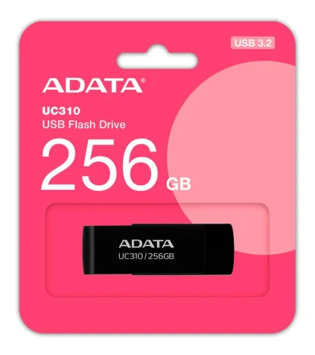 Memoria USB Tipo-C 3.2 256Gb Adata Uc300 Negro/Verde, Acho-Uc300-256G-Rbk/Gn