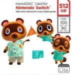 Memoria Microsdxc 512Gb Sandisk Sdsqxao-512G-Gn6Zk Nintendo Switch Pokemon/Uhs-I/Color Morado