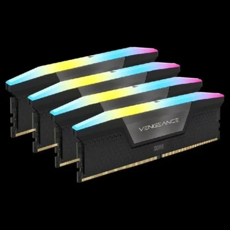 Memoria DDR5 96Gb 6000Mhz Corsair Vengeance Rgb Cmh96Gx5M4B6000C30 (4X24Gb), Color Negro, Non-ECC, Cl30, Xmp