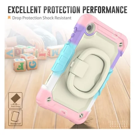FUNDA  Y CORREA PARA TABLET LENOVO TAB M8 4TH DE USO RUDO COLORES AGUA
