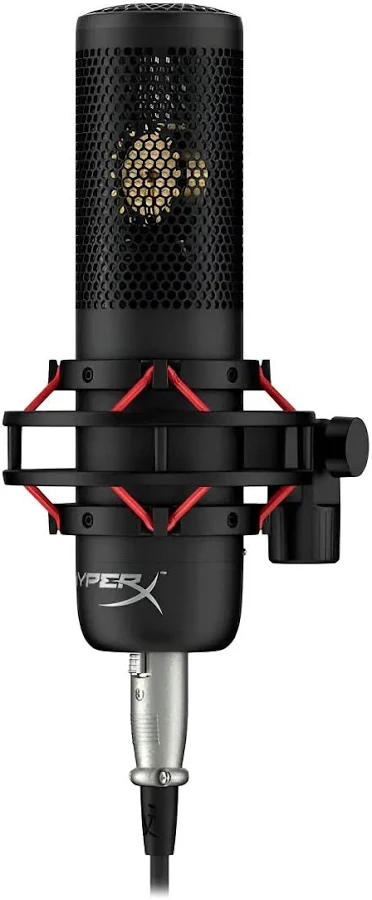 Microfono Hyperx Procast 699Z0Aa Condensador Profesional, Xlr, Filtro Pop Shield, Patron Polar Cardioide, Color Negro