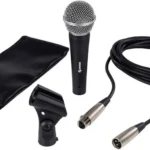 Microfono Profesional Unidireccional Steren Mic-1058, 80-13000 Hz, 5 M, Alambrico, Color Negro