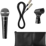 Microfono Profesional Unidireccional Steren Mic-1058, 80-13000 Hz, 5 M, Alambrico, Color Negro