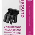 MICROFONO INALAMBRICO LAVALIER MICROPHONES PARA CELULAR/OMNIDIRECCIONAL/3.5MM/COLOR NEGRO