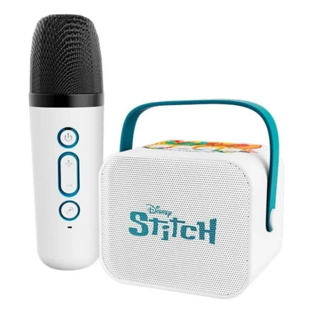 Mini Karaoke Kit Xtech Disney Stitch/Bluetooth 5.3/Con Microfono/Color Blanco/Xts-D622St