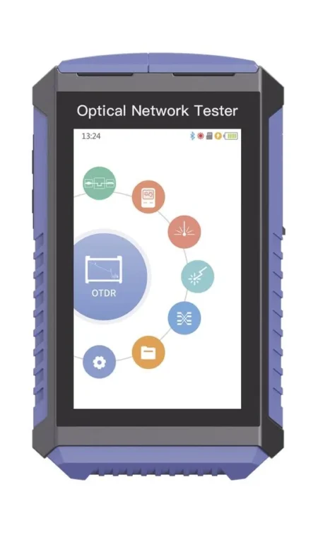 Otdr Touch Para Pruebas En Los Enlaces De Fibra Optica Linkedpro Lp-Otdr-T, Longitud De Onda 1310M, Y 1550Nm, Funcion Vfl 10Mw, Opm, Mapeo De Cables De Red RJ45, Recargable, Hasta 260Km