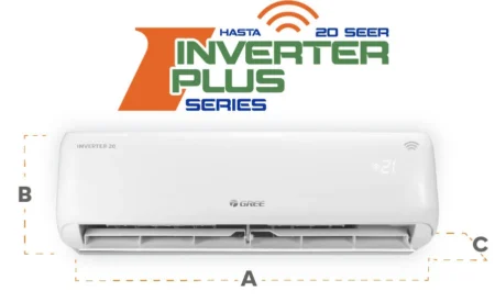 MINISPLIT 220V GREE GWC12ATBXA-D3NNA1A ESTANDAR ON-OFF/1 TON/12 SEER/R410A