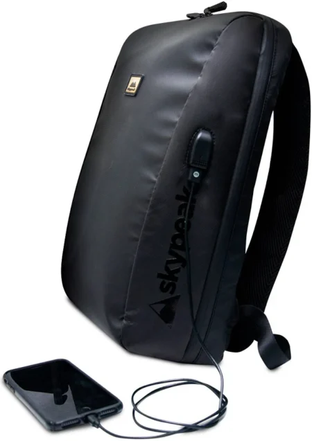 Mochila Para Laptop 15.6″ Skypeak Prime-115Bk/Antirrobo/Puerto De Carga USB/Color Negro