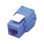 Modulo Jack Keystone Cat6 Lp-Kj-610-Ttbu Con Terminacion En Angulo 180°/Color Azul