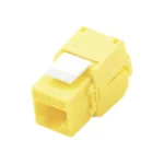 Modulo Jack Keystone Cat6 Linkedpro Lp-Kj-610-Ttye Con Terminacion En Angulo 180º/Color Amarillo