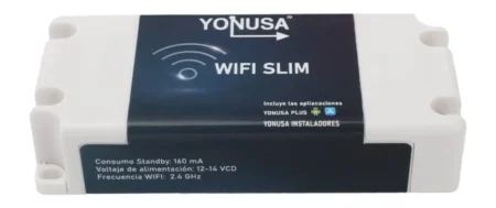 Modulo WiFi Slim 2.4 Ghz Yonusa 12V 1A/Relevador 120 Vac 10A/Funcion De Boton De Panico Mediante La App Yonusa Preci
