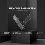 Memoria DDR5 16Gb 3200Mhz Hiksemi Armor/DDR4/16G/3200/Black Color Negro/Para Equipo De Rack O Escritorio