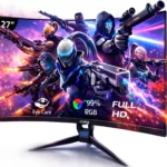 Monitor 27" Gigabyte Gs27Fc Us1 Full HD/Curvo/Panel VA 27/180Hz/2X HDMI/DP 1.4/Color Negro