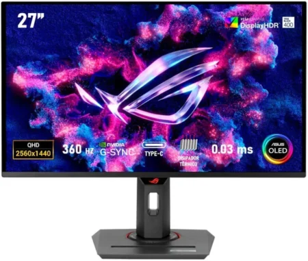Monitor 27″ ASUS Rog Strix OLED/Panel Qd-OLED/HDMI/DP/Color Negro/Xg27Acdng
