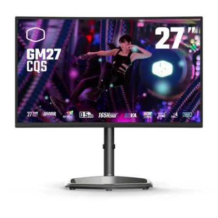 MONITOR 27″ COOLER MASTER CMI-GM27-CQS-US LCD/CURVO/GAMER/170HZ/HDMI/DP/BOCINAS INTEGRADAS/COLOR NEGRO
