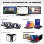 Monitor 14" Steren Dis-114 Portatil/LCD/Full HD/Panel IPS/HDMI/USB/1920X1080/Negro
