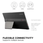 MONITOR 16″ VIEWSONIC VP1656 LED/PORTATIL/FULL HD 1920X1200P/USB-C/MICRO HDMI/BOCINAS INTEGRADAS