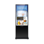 Monitor Para Señalizacion Digital 55" Hikvision Ds-D6055Ul-B/S(In), Base Para Piso (Totem)/Puertos USB/Entrada De Video HDMI Y VGA/WiFi/Altavoz Integrada